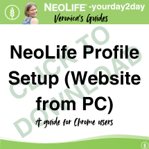 "NeoLife Website (PC) App Profile Setup"